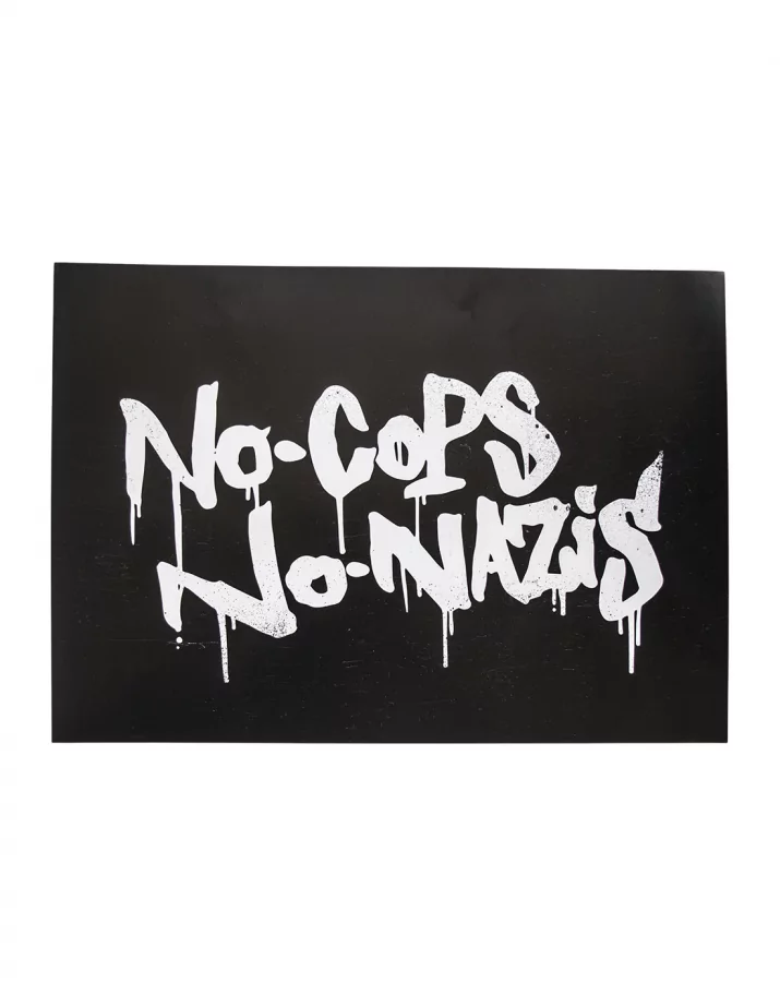 No Cops No Nazis - Poster - Black/White
