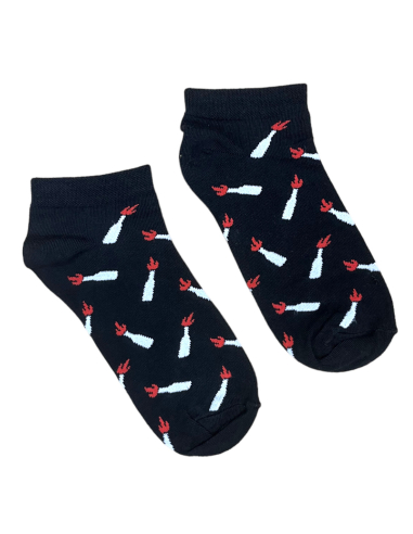 Molli - No Borders - Quarter Socken - Black - @ No Borders