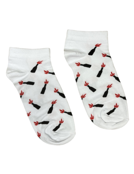 Molli - No Borders - Quarter Socken - White