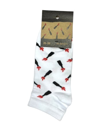 Eat the Rich - No Borders - Socken - Black/Red - @ No Borders
