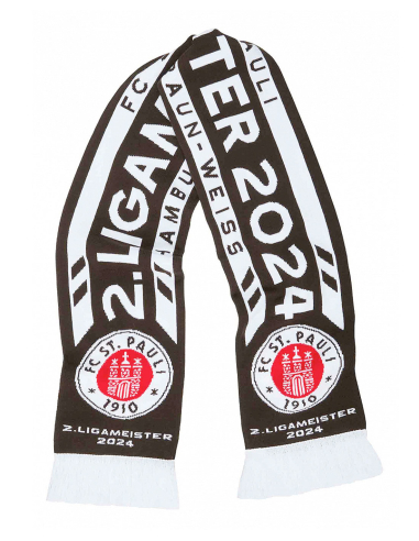 St. Pauli - Schal - 2. Ligameister 2024 - Brown - @ No Borders