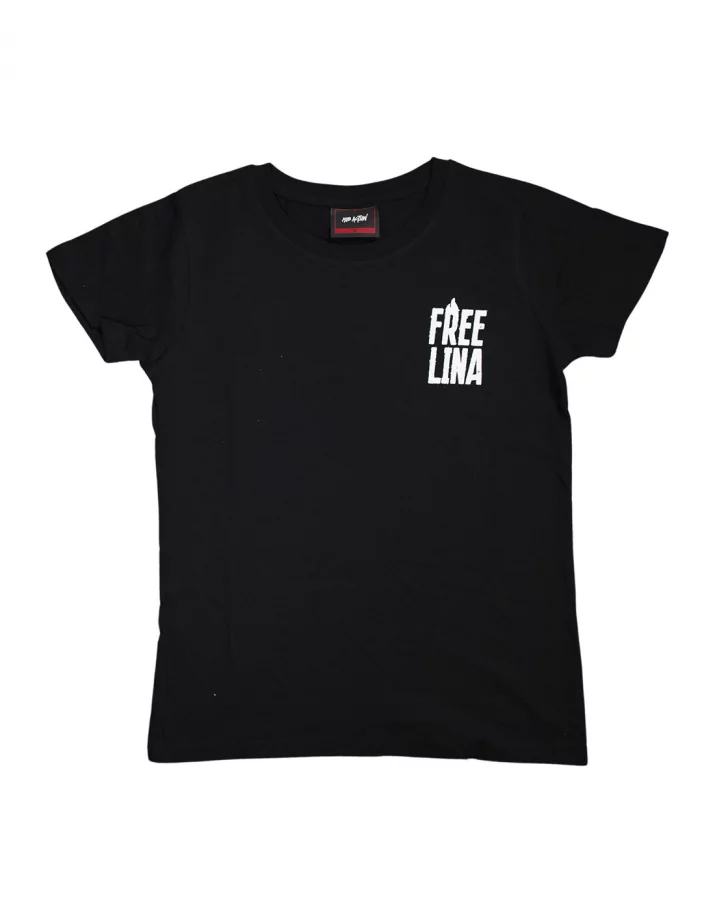 Free Lina - Mob Action - SOLI T-Shirt tailliert - Black