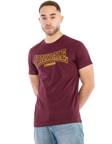 Lonsdale - T-Shirt - Beanley - Vintage Oxblood