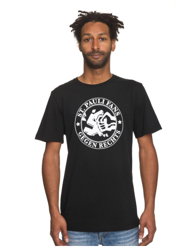 St. Pauli - T-Shirt - Gegen Rechts - Black - @ No Borders