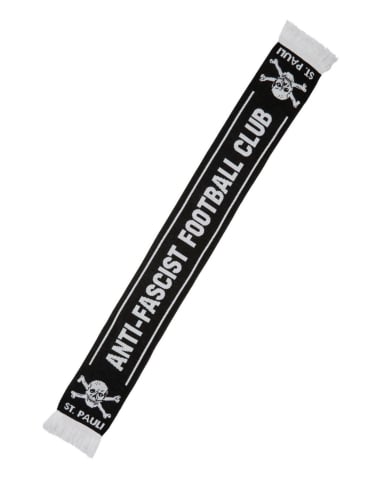 St. Pauli - Scarf - Anti-Fascist - Black - @ No Borders