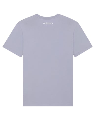 Kein Mensch ist illegal - No Borders - T-Shirt - Lavender - @ No Borders