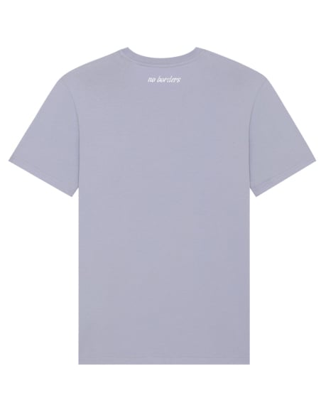 Kein Mensch ist illegal - No Borders - T-Shirt - Lavender