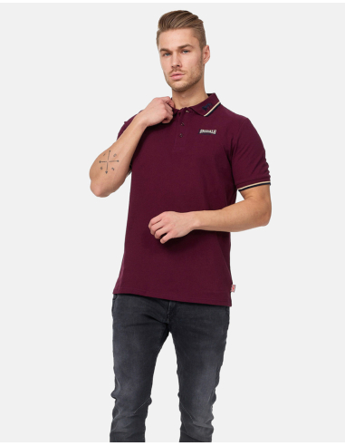 Lonsdale - Polo - Lion - Oxblood - @ No Borders