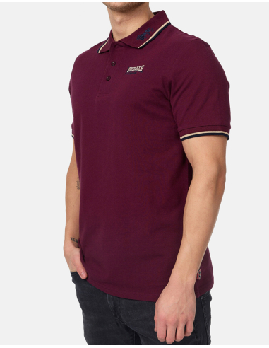 Lonsdale - Polo - Lion - Oxblood - @ No Borders