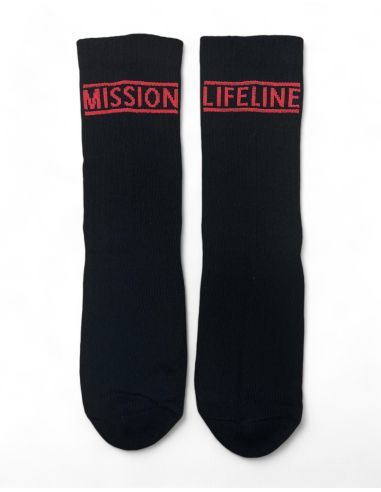 Mission Lifeline - SOLI Socken - Black/Red