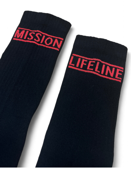 Mission Lifeline - SOLI Socken - Black/Red