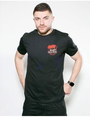 Free All Antifas III - Mob Action - SOLI T-Shirt - Pocket - Black - @ No Borders