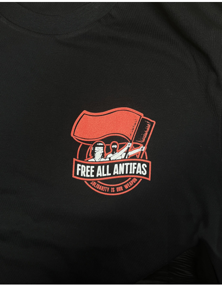 Free All Antifas III - No Borders - T-Shirt - Pocket - Black