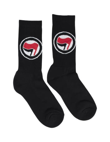 Mission Lifeline - SOLI Socken - Black/Red - @ No Borders