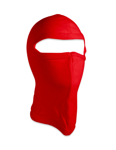 Balaclava - Cotton 1-Hole - Red