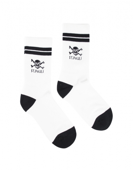 St. Pauli - Socks - Skull - White/Black