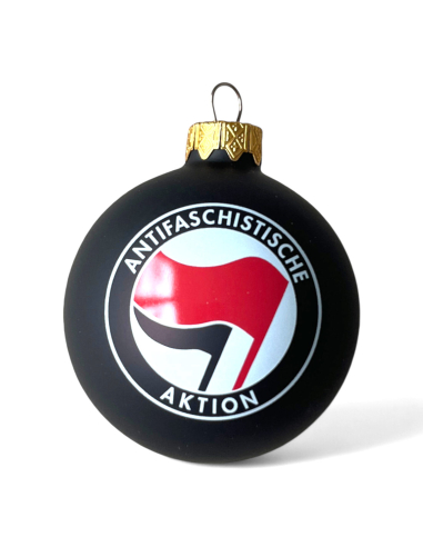 Antifa - Weihnachtsbaumkugel - Schwarz