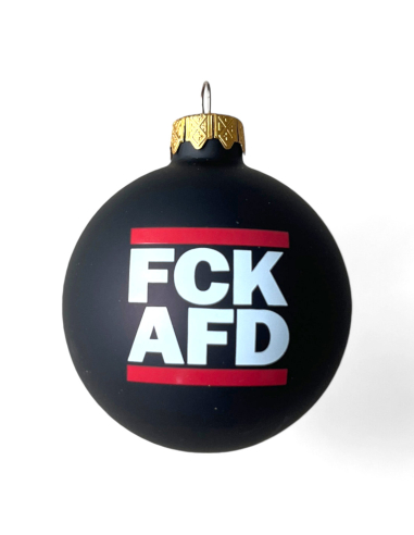 FCK AFD - Weihnachtsbaumkugel - Schwarz