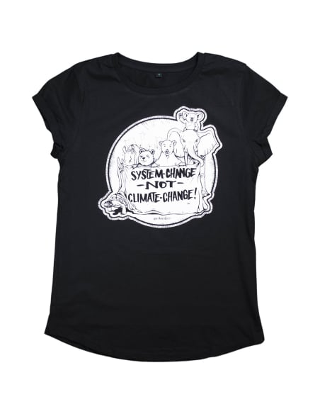 System Change Not Climate Change - No Borders - T-Shirt