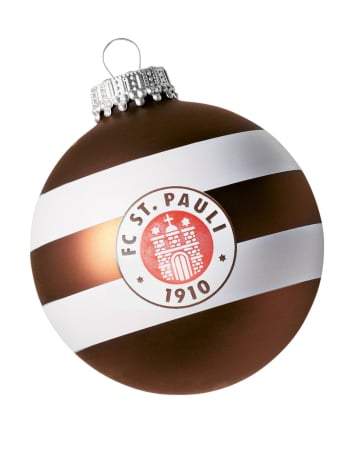 St. Pauli - Christmas Balls - Skull - Set of 4 - Grey - @ No Borders