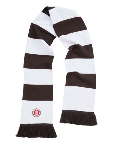 St. Pauli - Wollschal - Blockstreifen - White/Brown