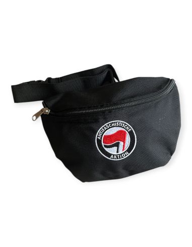 Antifa - No Borders - Gürteltasche - Black