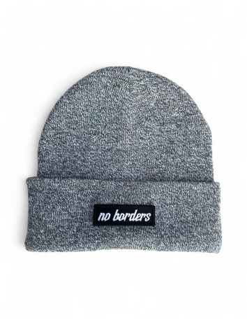 No Borders Logo - Winter hat - Purple - @ No Borders