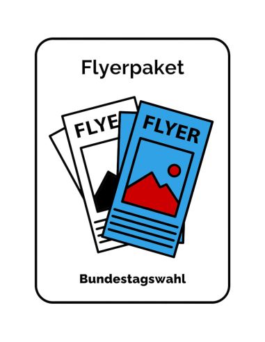 Flyerpakete zur Bundestagswahl - für Abholstationen