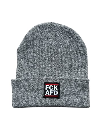 No Cops No Nazis - Winter Hat - Heather Grey - @ No Borders