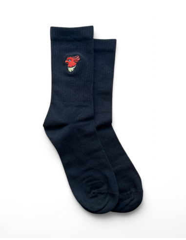 No Borders Kakadu - Socken - Sticklogo - Schwarz - @ No Borders