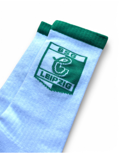 BSG Chemie Leipzig - Socken - Logo - Weiß - @ No Borders