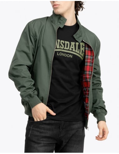 Lonsdale - Jacket - Classic Harrington - Olive green - @ No Borders