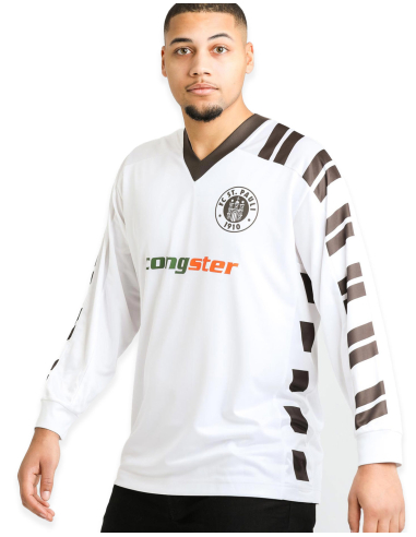 St. Pauli - Retrotrikot - Langarm - Logo - @ No Borders