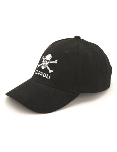 St. Pauli - Basecap - Totenkopf - schwarz