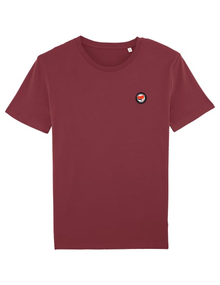 Siamo Tutti Antifascisti - No Borders - T-Shirt - Burgundy