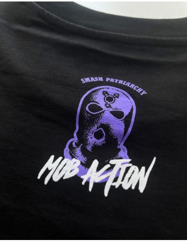 Feminism - T-Shirt - Mob Action - Schwarz - @ No Borders