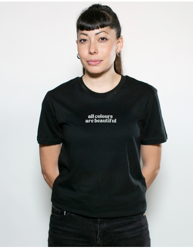All Colours Are Beautiful - Flag - T-Shirt - Black - @ No Borders