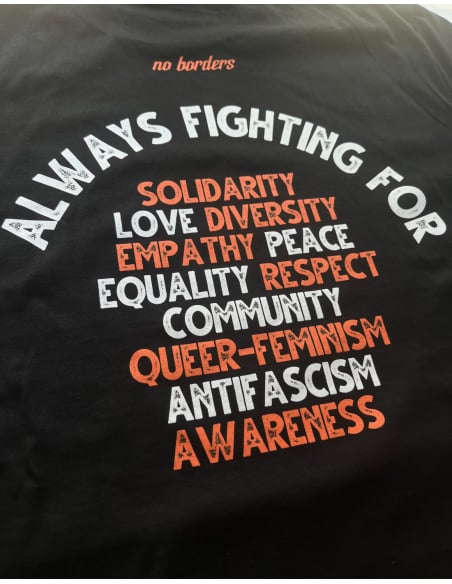 Always Fighting For - T-Shirt - Schwarz - Detail