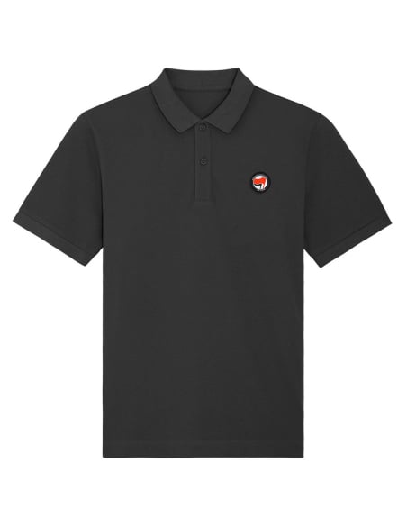 Siamo Tutti Antifascisti - No Borders - Polo - Black