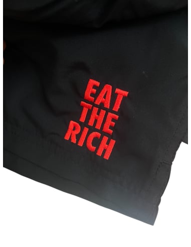 Eat The Rich - Active Shorts - Black - @ No Borders