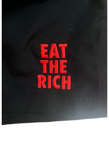 Eat The Rich - Active Shorts - Black - @ No Borders