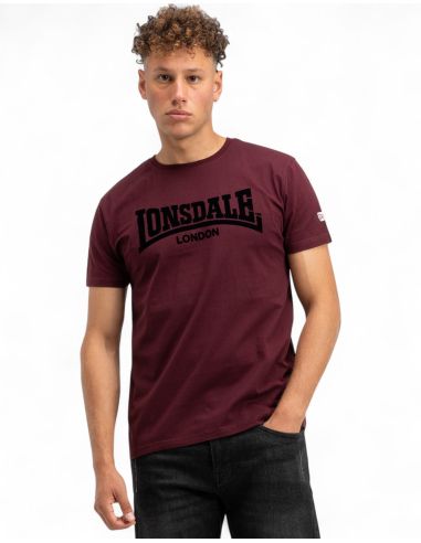 Lonsdale - T-Shirt - One Tone - Weinrot - Front
