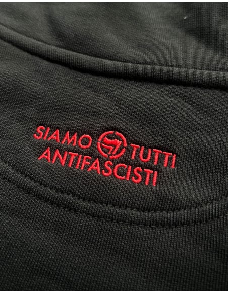 Siamo Tutti Antifascisti - Half Zip - Mob Action - Schwarz - Detail 2