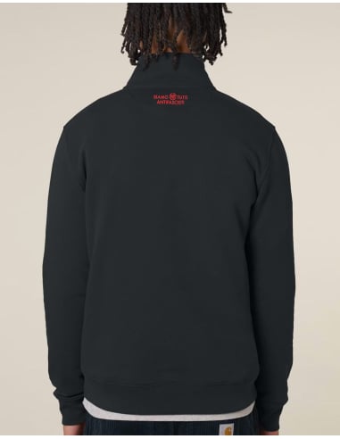 Siamo Tutti Antifascisti - Half Zip - Mob Action - Schwarz - @ No Borders