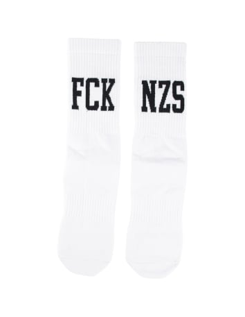 FCK NZS Stripes - Sixblox - Socken - White/Blue/Red - @ No Borders