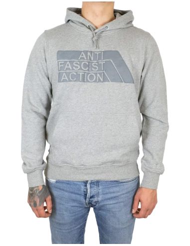 Anti Fascist Action - Hoodie - True Rebel - Grau in Grau