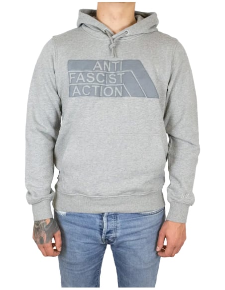 Anti Fascist Action - Hoodie - True Rebel - Grau in Grau