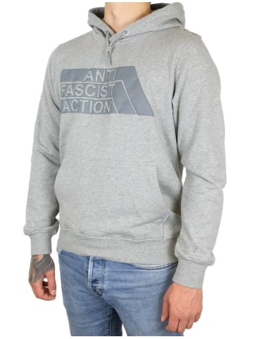 Anti Fascist Action - Hoodie - True Rebel - Grau in Grau - @ No Borders