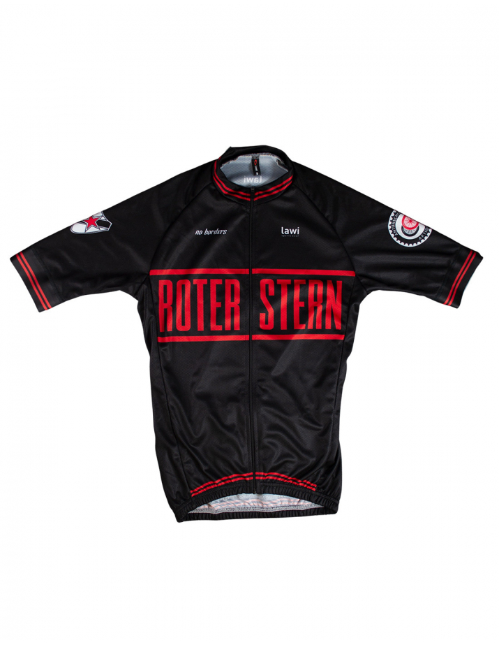 Roter Stern Leipzig - Bike Jersey Short Sleeve - Black/Red