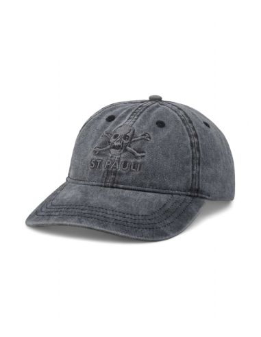 St. Pauli Cap - Tonal Washed - Schwarz - Front